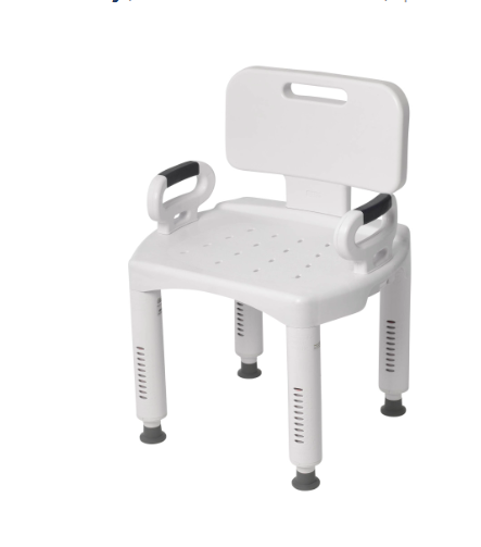 Premium Shower Chair with Back and Arms